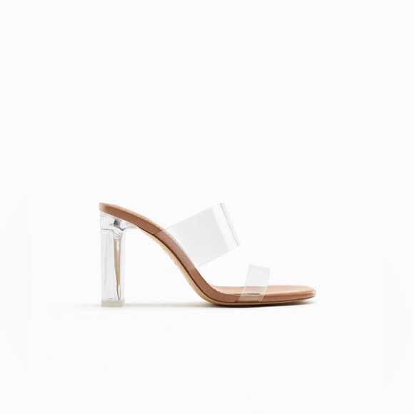 COPY - ZARA TRANSPARENT HEELED SANDALS Original price $49.90 USD - Picture 3 of 8